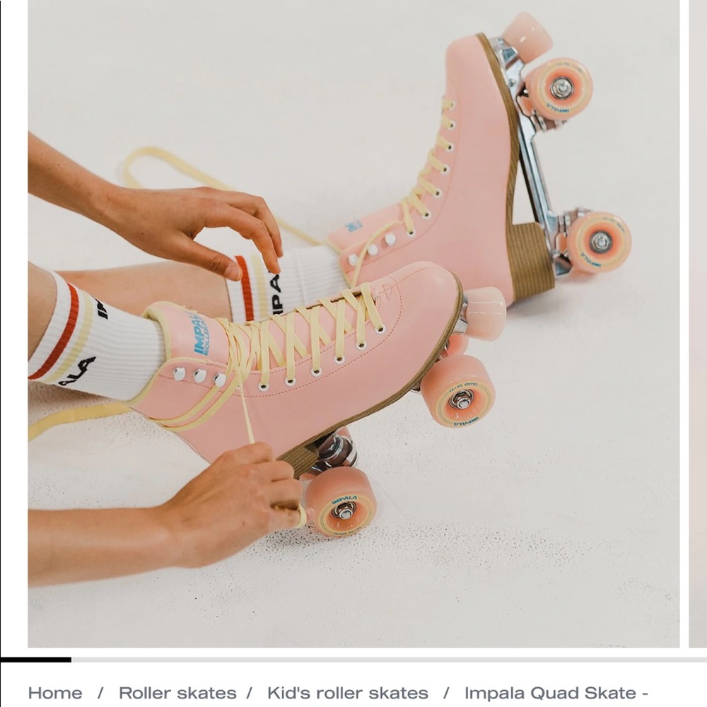 NEVER USED Imapala Pink Roller Skates